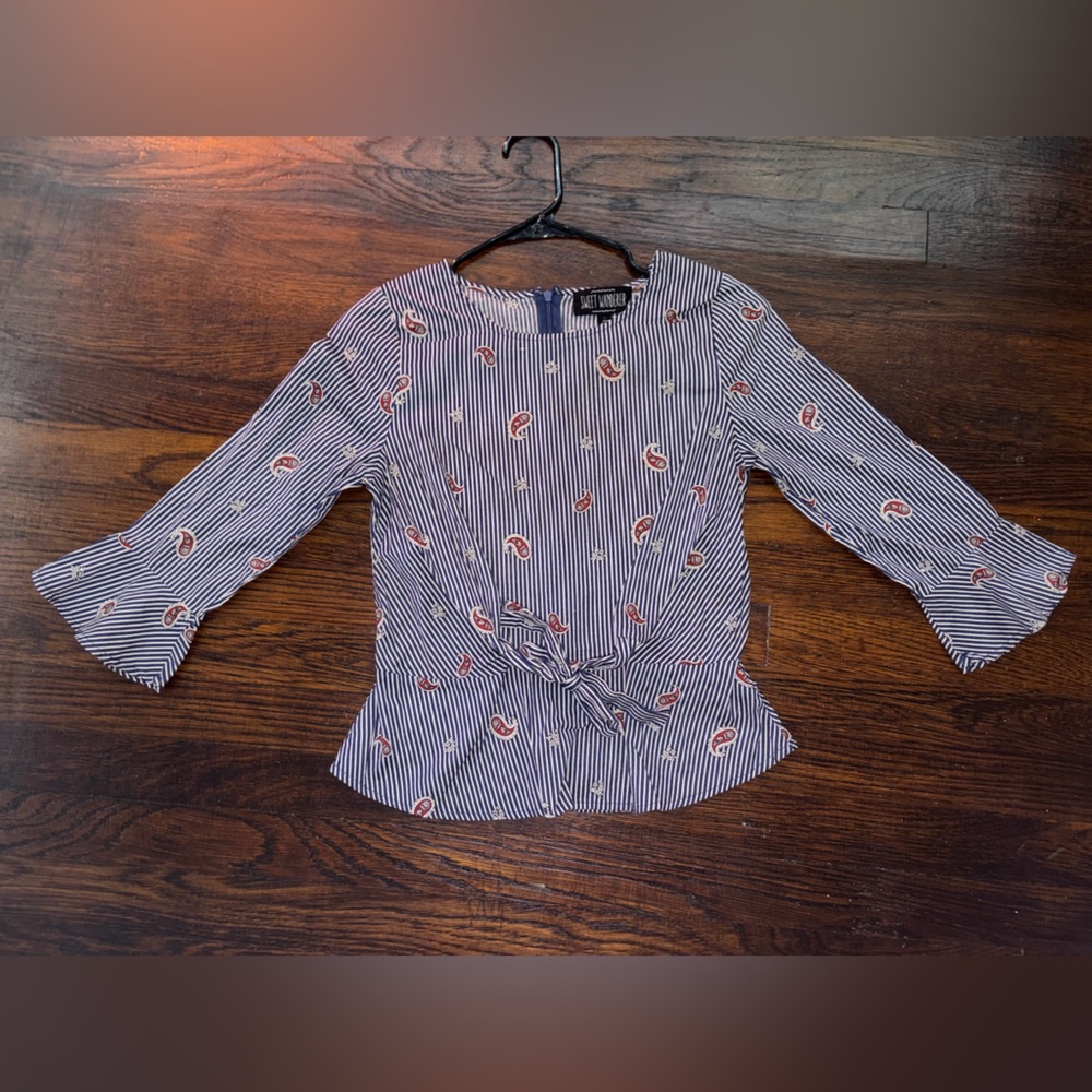 Sweet wanderer women’s striped floral top